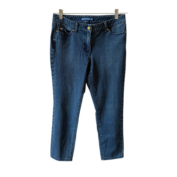 J MCLAUGHLIN LEXI DENIM JEANS TAPERED LEG COTTON STRETCH CASUAL CHIC COASTAL 6 - Picture 2 of 11